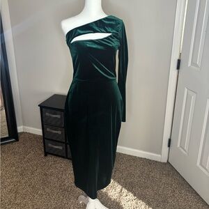 Windsor Green Velvet dress. Size L
